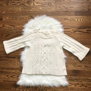 EUC Coldwater Creek cable knit sweater M